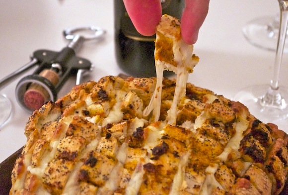 pain a arracher mozza pesto rouge