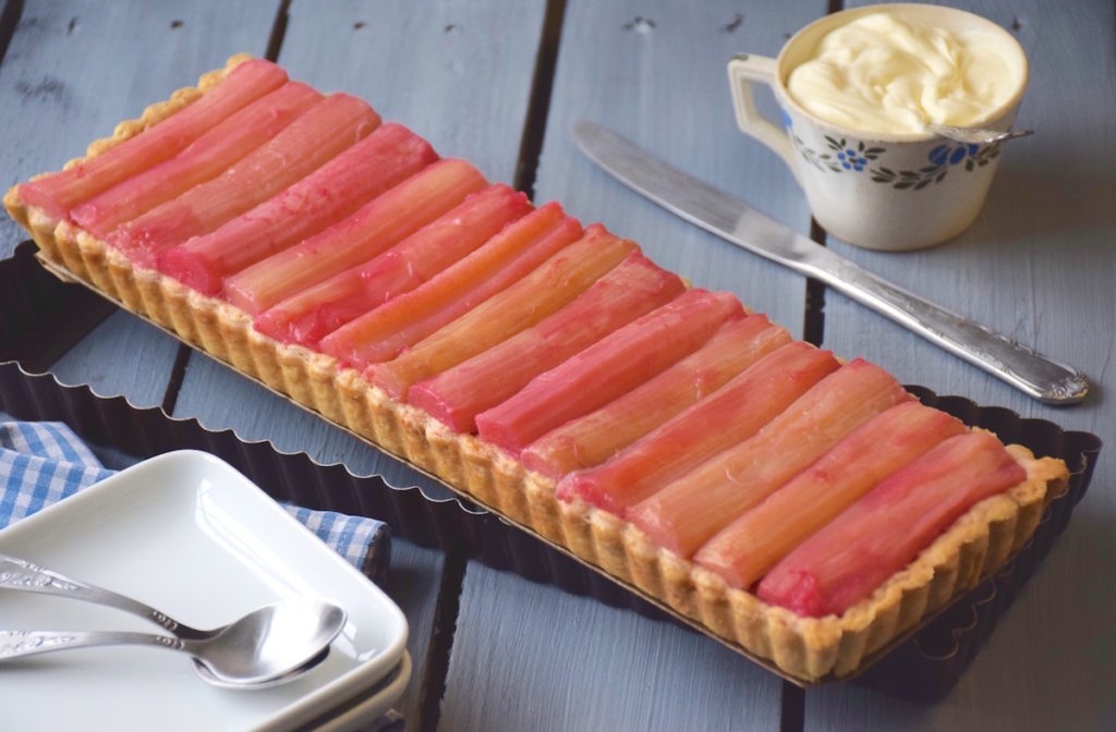 tarte rhubarbe crème d'amandes