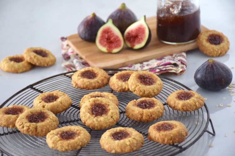 sablés avoine confiture de figues