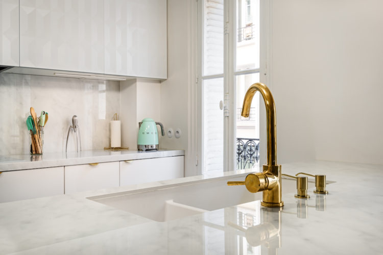 Ma nouvelle cuisine et son plan de travail en Neolith