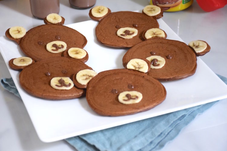 Pancakes oursons au cacao