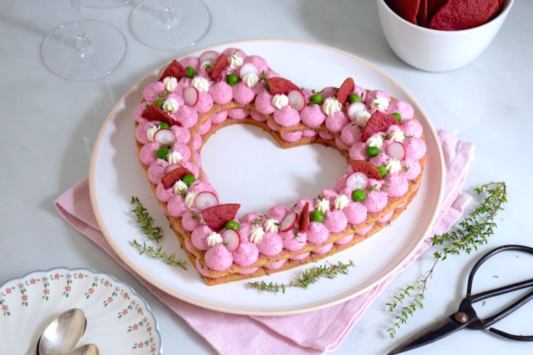 Savoury Heart Cake