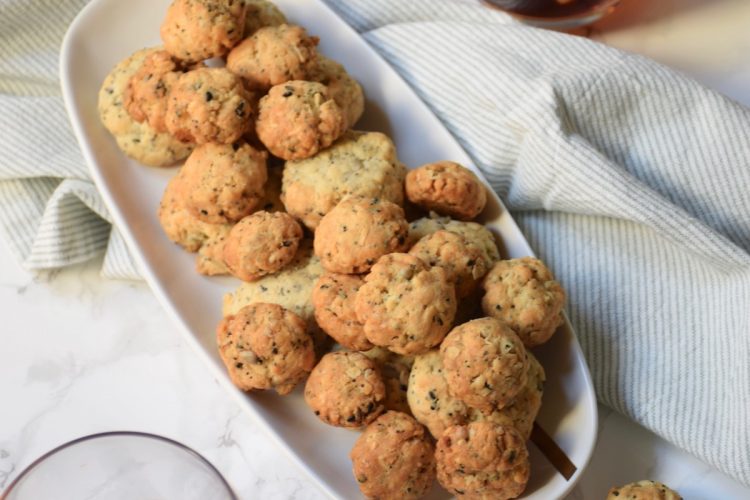 Cookies salés parmesan & petites graines