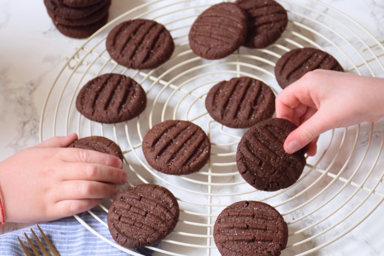Biscuits chocolat à la fourchette