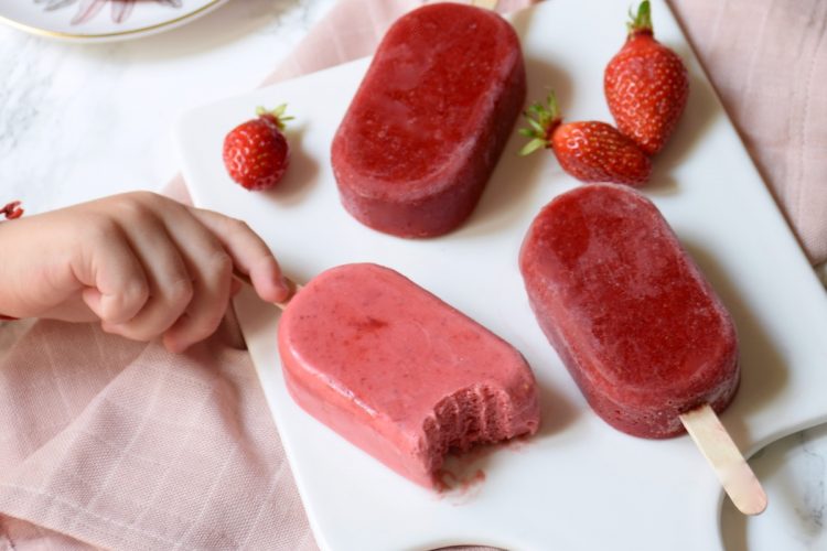 Bâtonnets glacés fraise