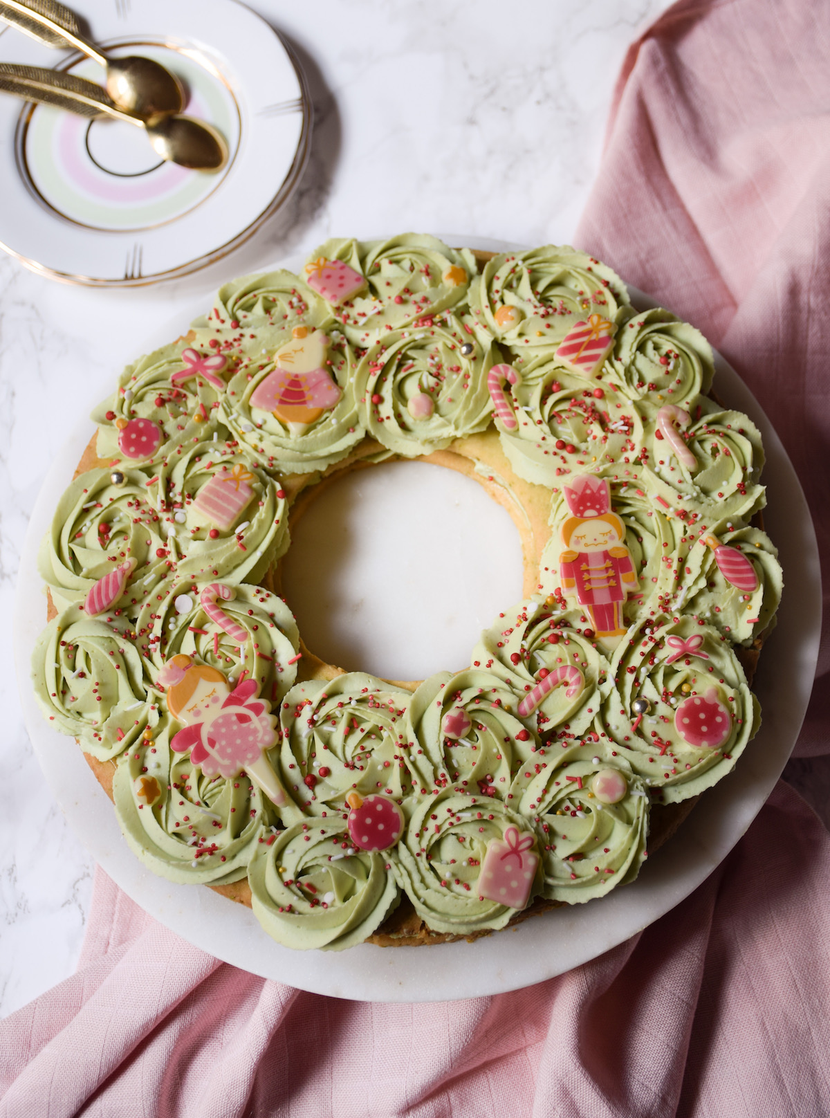 Number Cake couronne pistache citron